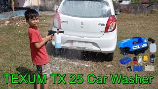 TEXUM TX 25 Portable high Pressure Car Washer [upl. by Ennaisoj]