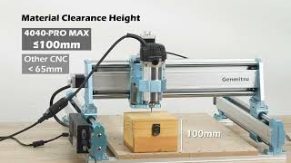 Genmitsu 4040PRO MAX CNC Router Machine Enhanced XZ Axis Ultimate Crafting Power [upl. by Ridley]