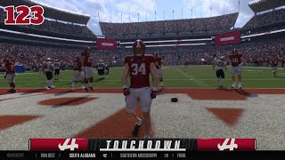 Alabama Embarrassing Vanderbilt College Football 25 4K Gameplay [upl. by Yci682]