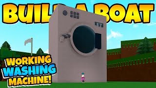 Build a Boat WORKING WASHING MACHINE  Glitches Players [upl. by Blynn]