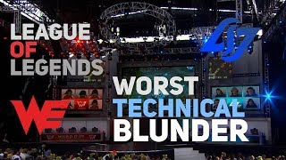 League of Legends WORST Technical Blunder The Story of CLGEU vs World Elite in Season 2 Worlds [upl. by Eirlav]