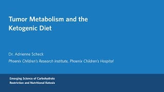 Dr Adrienne Scheck  Tumor Metabolism and the Ketogenic Diet [upl. by Nadda385]