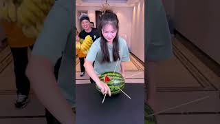 Watermelon Blind Box Challenge So Exciting Play With FriendsFunnyfamily Partygames Funny Short [upl. by Seleta]