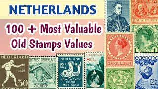 Netherlands Stamps Value  Most Expensive Rare Stamps Of Netherlands  Holland Dutch Stamps [upl. by Karb]