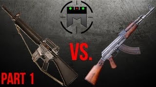 AR vs AK comparison with champion shooter Jerry Miculek Part 1 [upl. by Eibrik711]