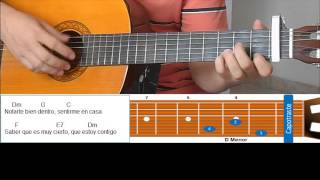 Como tocar Hoy Necesito de Complices en guitarra acustica [upl. by Notnilk558]