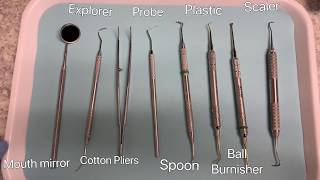 BASIC DENTAL INSTRUMENTS for BEGINNERS  USES OF INSTRUMENTS  EASY [upl. by Ennyl971]