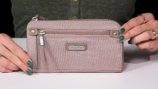 Baggallini Zip Around Wallet SKU 9405705 [upl. by Willem826]