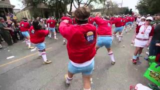 The 610 Stompers get funky at Krewe of Thoth [upl. by Anaihsat]