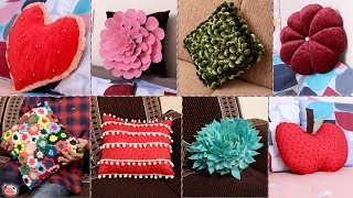 10 Creative Home Cushion Ideas  Beautiful Cushion Making  Useful Craft [upl. by Zarah]