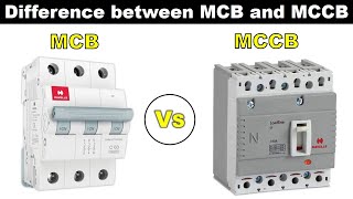 Practically Explained Difference between MCB and MCCB Circuit breaker ElectricalTechnician [upl. by Glen]