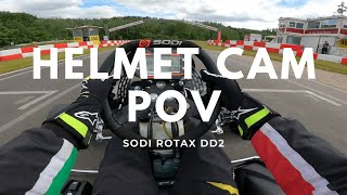 Onboard Helmet Camera at Kerpen  Rotax Max DD2 [upl. by Acsirp]