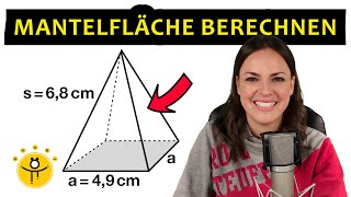 Mantelfläche berechnen – quadratische Pyramide [upl. by Ssitruc]