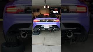 2023 Nissan Z NEW EXHAUST INSTALL shorts [upl. by Iretak]