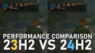 WIN 11 23H2 vs 24H2 Performance comparison in Silent Hill 2 [upl. by Vonnie689]