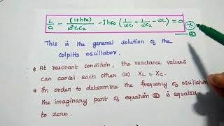 Colpitts Oscillator  Operation  Frequency of Oscillation  EC8452 [upl. by Sharla42]