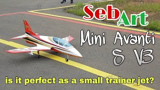 BCAC Maiden flight SebArt Mini Avanti S V3 [upl. by Tierza202]