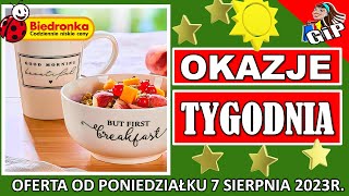 BIEDRONKA  Gazetka Promocyjna od Poniedziałku 07082023  Okazje Tygodnia [upl. by Keely]