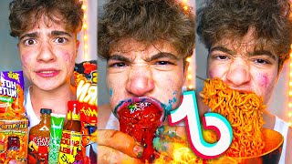 Extreme Spicy Food Tiktok Compilation 1 Hour Edition  Spizeethegoat [upl. by Eidnar]