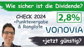 Vonovia Aktienanalyse 2024 Wie sicher ist die Dividende günstig bewertet [upl. by Hort]