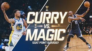 Comparison Curry vs Magic Johnson The Ultimate Point Guard Showdown [upl. by Rochette]