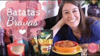 Receita de Batatas Bravas by Só Penso em Comida  Especial Pomarola [upl. by Cherice]