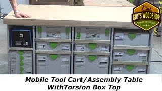 Mobile Tool CartAssembly Table With Torsion Box Top [upl. by Aitnom]