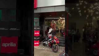 Taking delivery of aprilia RS 457❤️🥳 [upl. by Aloin933]