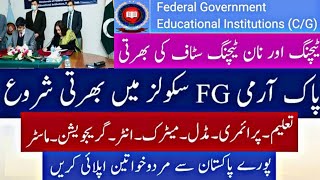 Ministry of Defence Federal Government Educational Institutions C G Jobs 2024 [upl. by Ahsikrats]