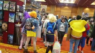 Northwest Arkansas NWA Comic Con 2023 Tour Walk Thru Through Rogers AR 11423 Cosplay Anime Art [upl. by Htiffirg]