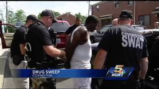 Police arrest dozens in Covington narcotics sweep [upl. by Enened42]