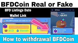 BFDCOIN Kiya hai BFDCoin Real or Fake When list bfdcoin [upl. by Htedirem]