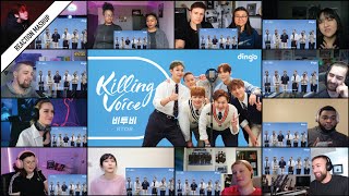 ‘BTOB비투비 Killing Voice  Dingo Music’ reaction mashup [upl. by Dibri73]