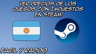 Como Ver Impuestos De Steam Argentina 2023 [upl. by Akamahs50]