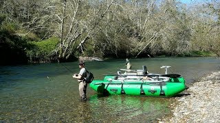 Winter Steelhead Cataraft Fishing  Headwaters Marine [upl. by Aratak]