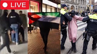 🚨 LIVE Mass Arrests Of Islamic Migrants After Amsterdam Pogrom [upl. by Enovad]