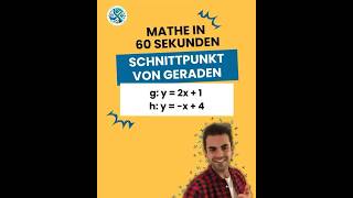 Die einfachste Methode den Schnittpunkt von Geraden zu berechnen – Mathe war noch nie so simpel [upl. by Gierk]