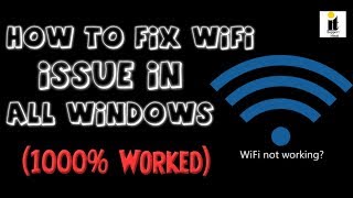 how to fix wifi connection problem in windows 7 8 10 Hindi  Urdu [upl. by Madaih]