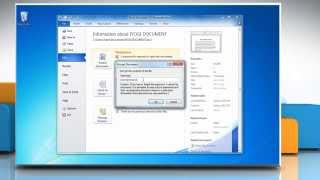 How to remove password protection from Word 2010 document [upl. by Netsrejk]