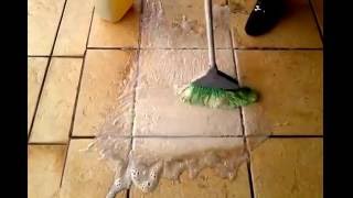 Amazing chemical cleaner for floor tiles with peroxide and baking soda [upl. by Nadroj]