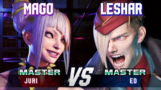 SF6 ▰ MAGO Juri vs LESHAR Ed ▰ High Level Gameplay [upl. by Cost]