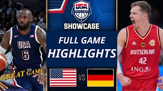 USA vs Germany  Full Game  Today Friendly International Olympic Paris 2024  USAB SHOWCASE [upl. by Meagan]