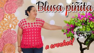 Blusa Piñitas a crochet [upl. by Lednem]