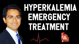 Hyperkalemia Treatment In EmergencyHyperkalemia CausesECG changes and Management [upl. by Yumuk]