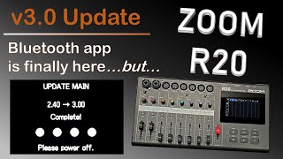 ZOOM R20 firmware update to version 300 Bug fixes SD card formatting and iOS Bluetooth app [upl. by Magocsi706]