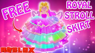 NEW ROYAL STROLL SKIRT in ROYALE HIGH💎 How to Get for FREE 💎 Roblox Royal High New Update [upl. by Wulf906]