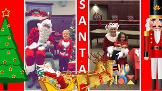 Troy and AnnMarie visit Santa at the New Lenox Town Center [upl. by Rodie]