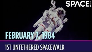 OTD in Space – February 7 1st Untethered Spacewalk [upl. by Ylicis]