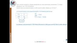 Exercice Calcul de quatrième proportionnelle [upl. by Cerf]