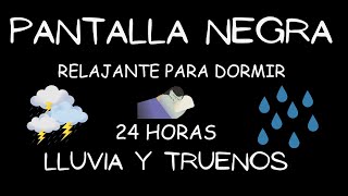 24 HORASLluvia intensa y Truenos  Relajante para Calmar Mente y Dormir Profundamente en 3 minutos [upl. by Urbana]